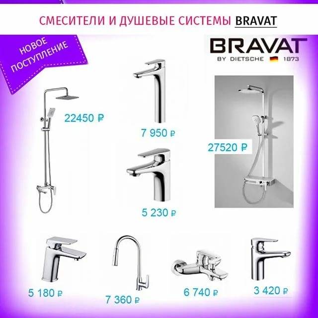 Сантехника bravat: отзывы покупателей, обзор продукции, фото