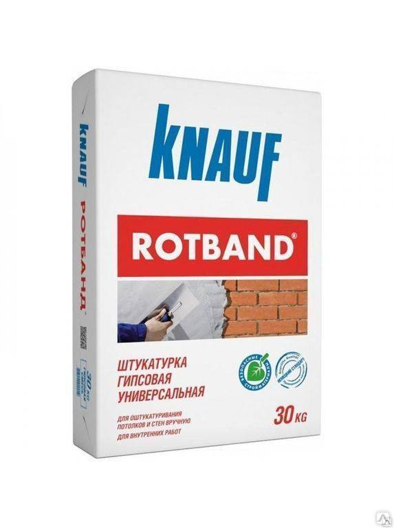 Штукатурка knauf rotband: гипсовая штукатурная смесь в упаковках по 30 кг, технические характеристики
