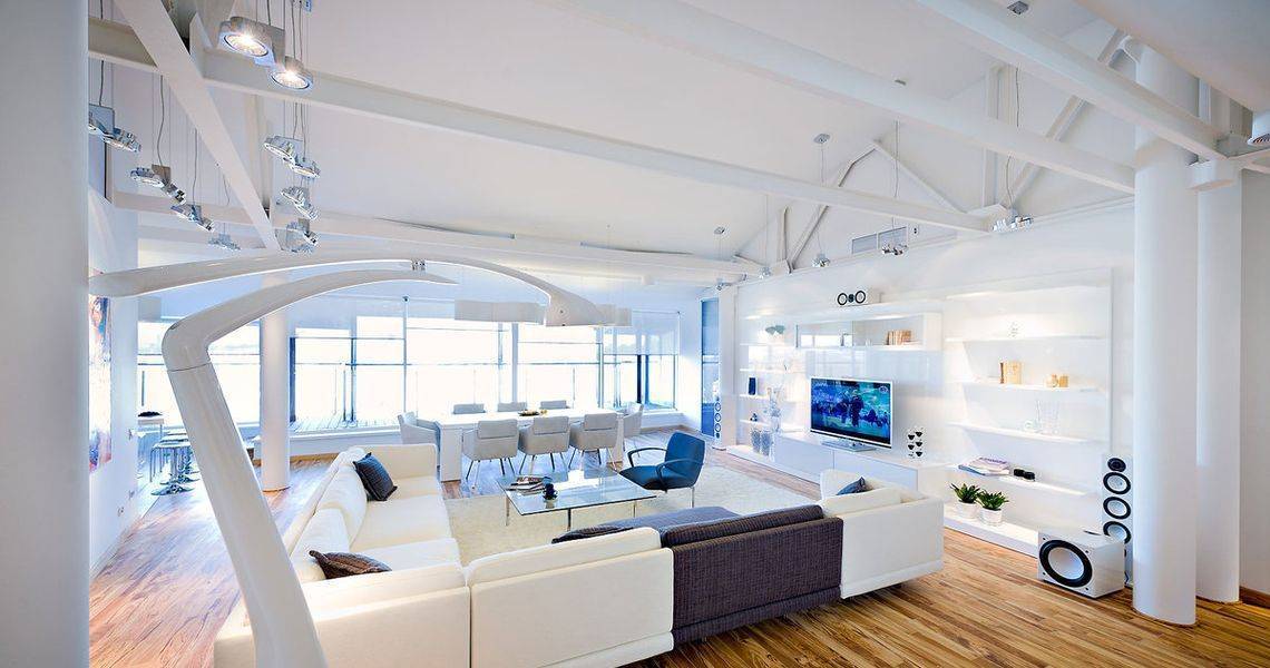 Стиль интерьера хай тек - 105 фото в интерьере