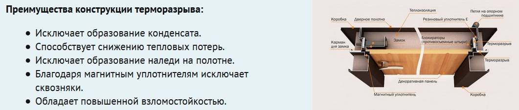 Металлические двери с терморазрывом: что это такое, железные трехконтурные модели из металла, отзывы