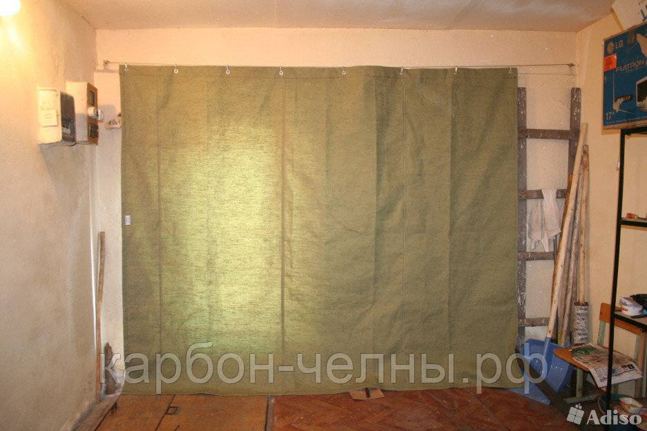 Штора на ворота в гараж: гаражные изделия для утепления