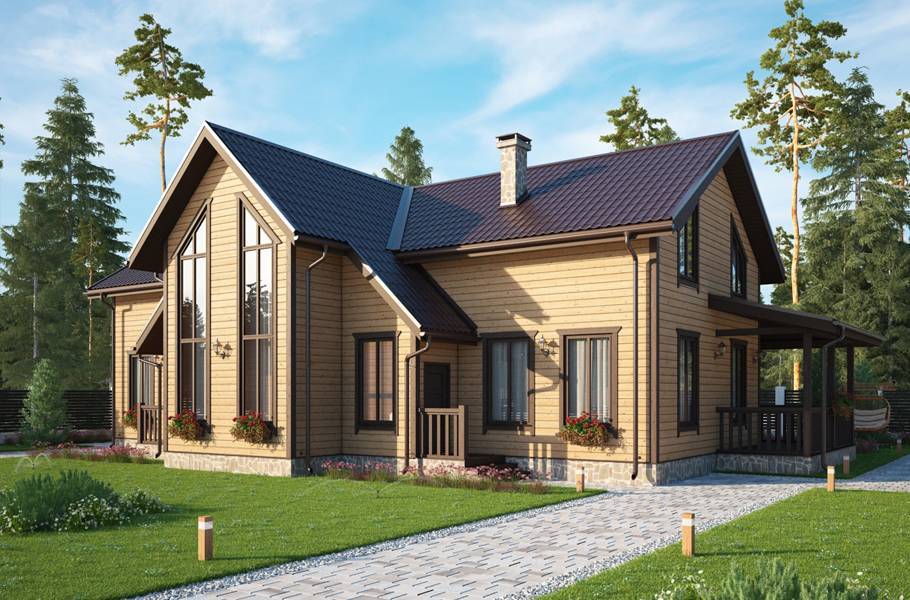 Проекты двухэтажных домов площадью 200 кв. м