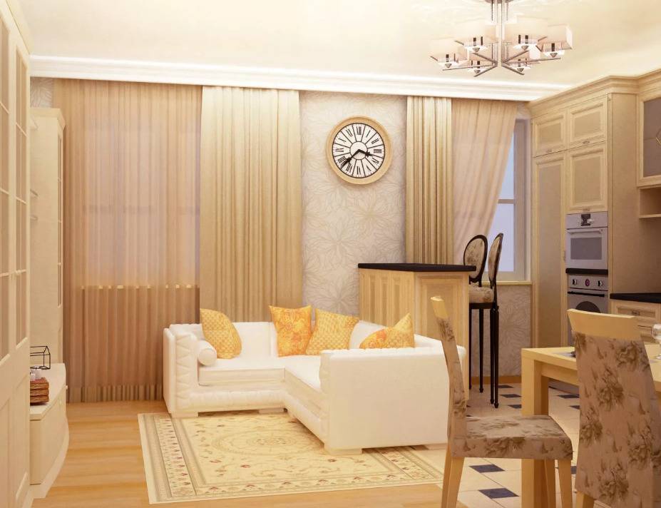 Современный дизайн трехкомнатной квартиры 80 кв. м. в Москве