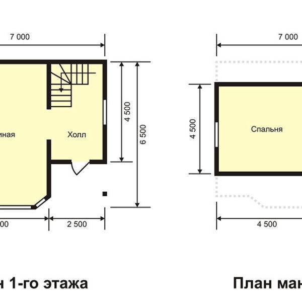 Проект дома из газобетона 6 на 8 (19 фото): план дома с входом спереди и другие
