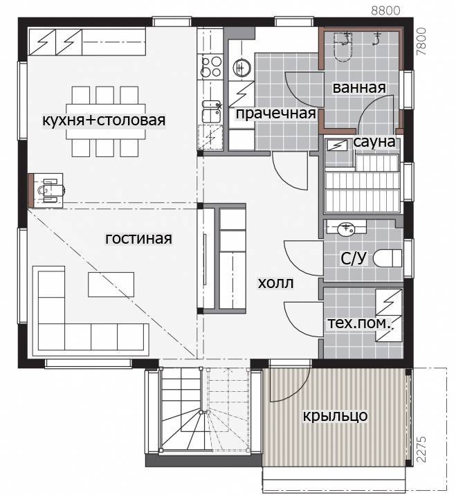Какие бывают дома с односкатной крышей: фото проектов + достоинства и недостатки таких крыш