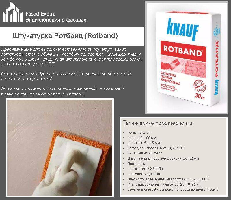 Штукатурка Rotband: плюсы и минусы