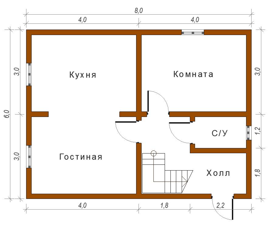 Проекты домов размером 7 на 10 метров
